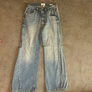 Frame wide leg jeans